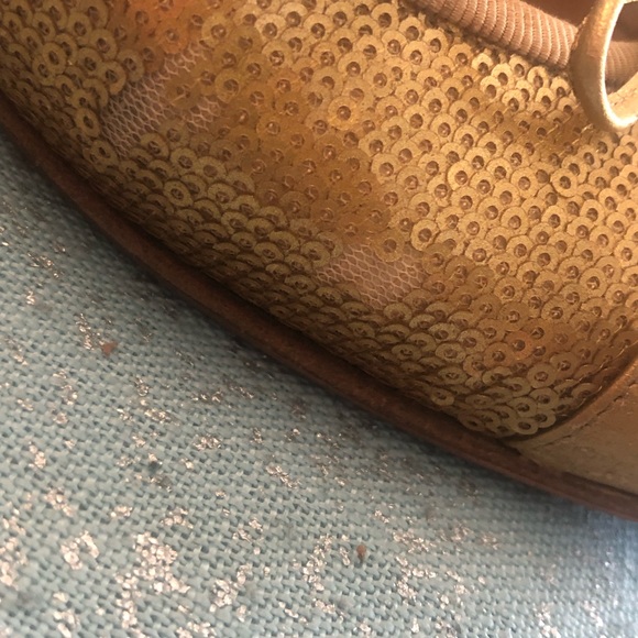 RARE❤️Chanel Gold sequined ballet flats ❤️ size 38 made in Italy - Picture 11 of 14